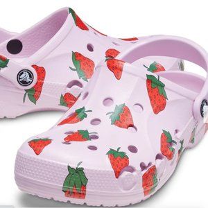 NWT Crocs Unisex-Adult Strawberry Baya Graphic Clog M6 W8
